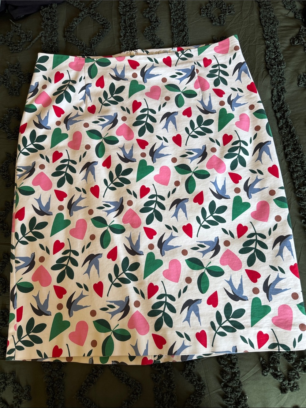 Boden White Pencil Skirt